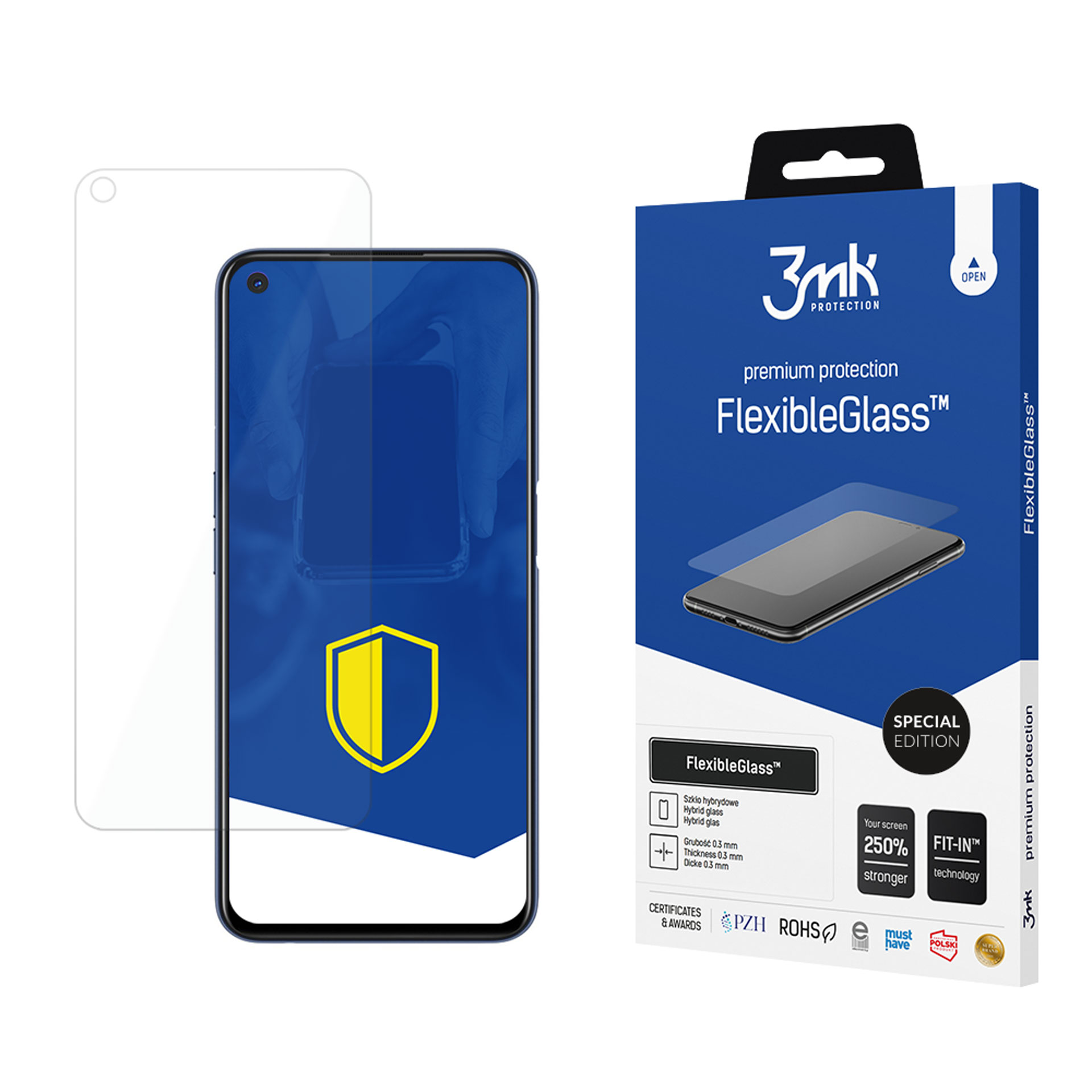 Pellicola Oppo A72 / A52 Protezione Vetro Temperato Contorno Trasparente