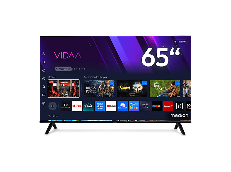 MEDION MD865301 Fernseher (Flat, 65 Zoll / 163,9 cm, HD+)