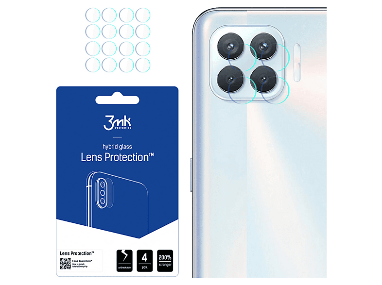 NEW'C 3 Pezzi, Vetro Temperato per Oppo A96 4G, Oppo A36, Pellicola