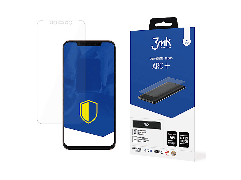 Brotect AirGlass Pellicola Protettiva In Vetro Ibrido Per Xiaomi Mi 9T Pro - Durezza 9H, Trasparente, Made In Germany