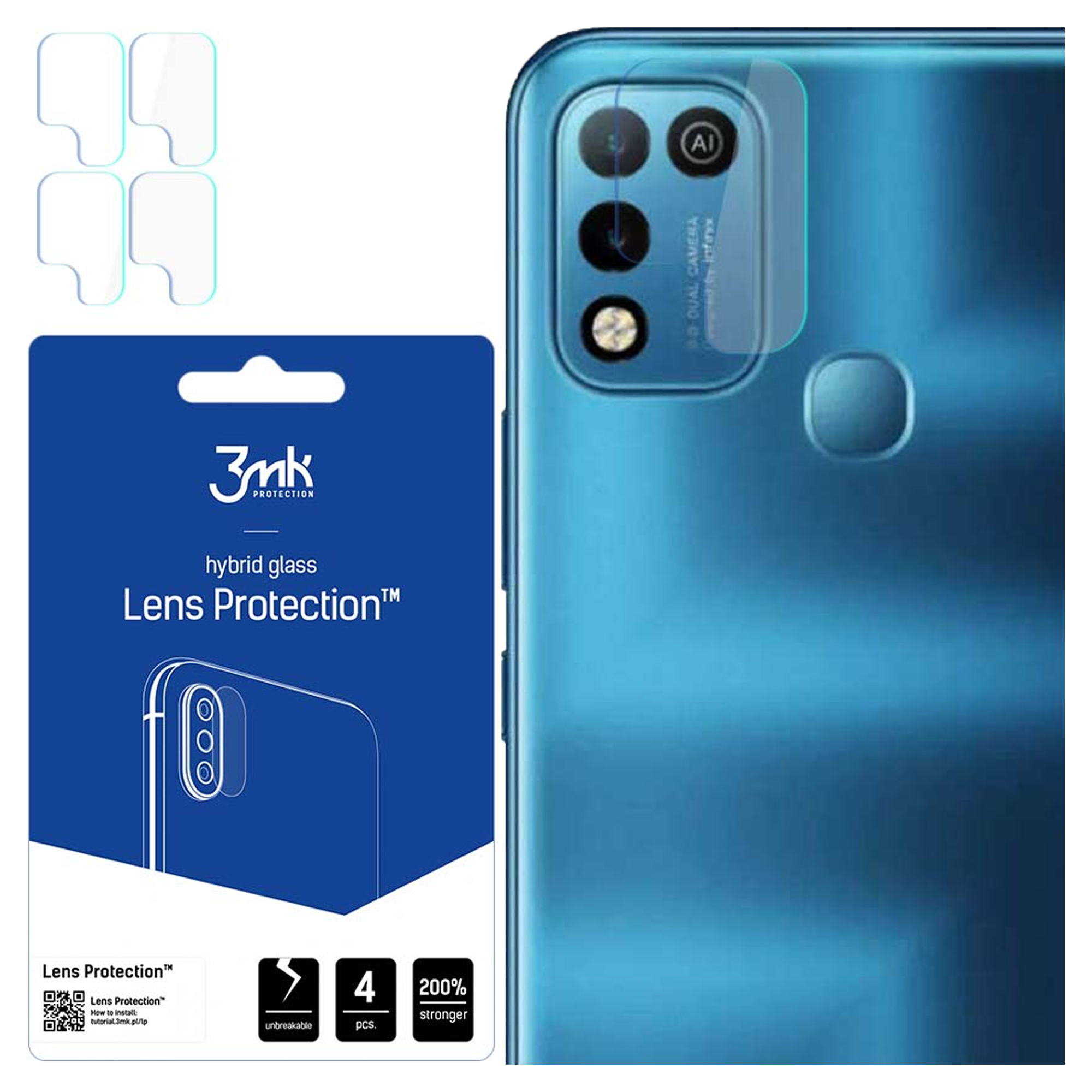 PELLICOLA PROTETTIVA 3MK Vetro Temperato 3Mk Arc+ per Infinix Hot 10 Lite | Protezione Schermo