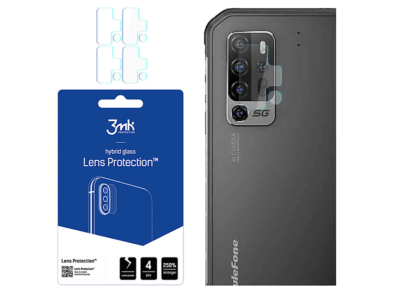 Pellicola In Vetro Temperato Per Ulefone Armor 11T 5G (3 Pezzi) - Durezza 9H, Anti Graffio E Anti Impronta - 2