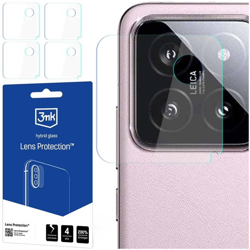 Un telefono con un vetro protettivo sopra la fotocamera. A sinistra c'è una confezione con protezione per lenti. Il vetro è per la fotocamera del telefono.