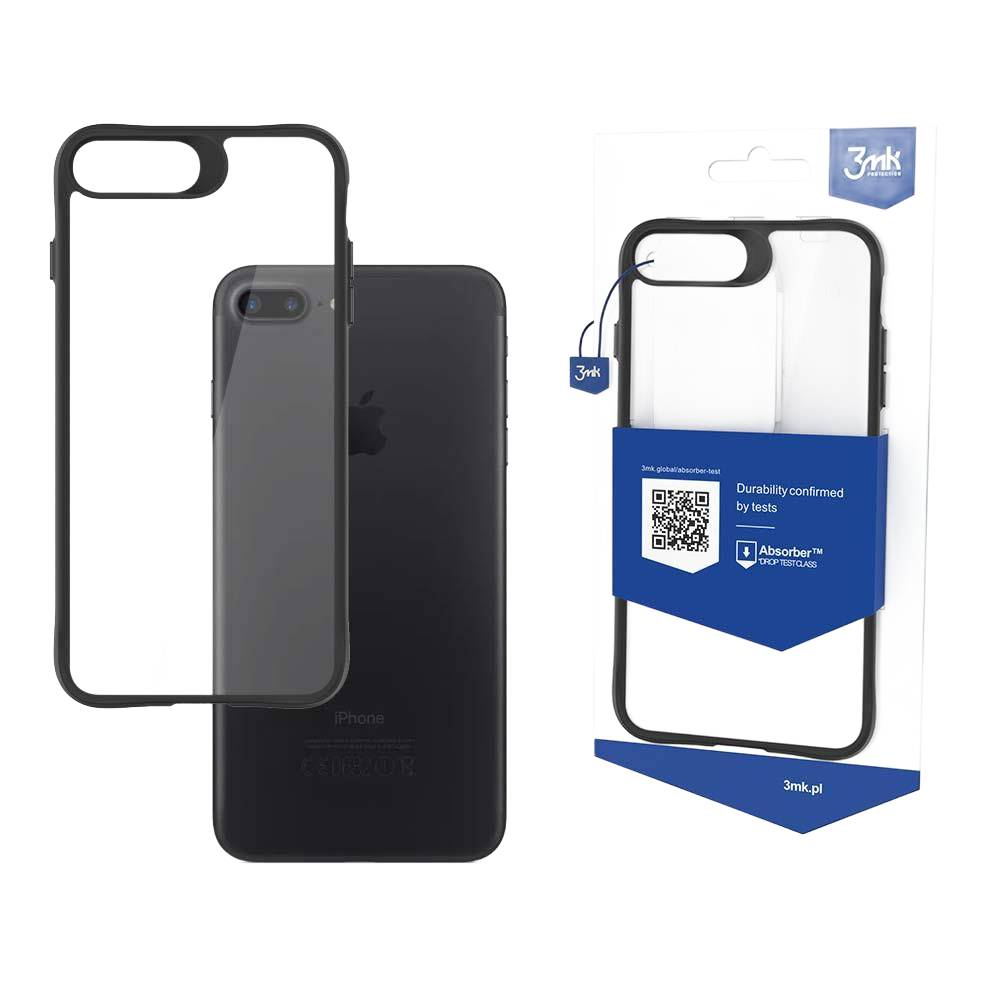 iPhone z przezroczystym etui i opakowanie etui na telefon. Opakowanie ma logo i tekst 'durability confirmed'.