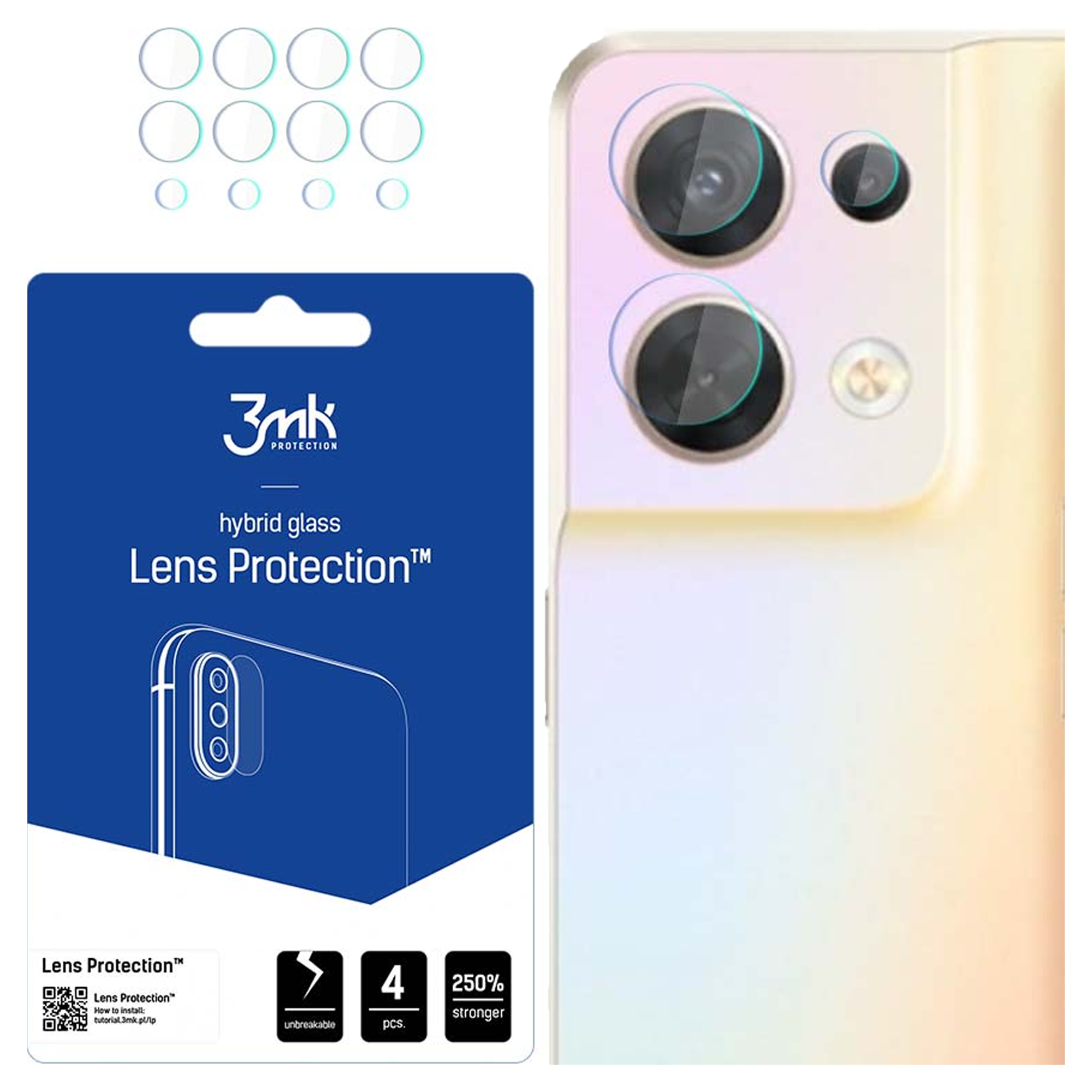 Protezione per lo schermo in vetro temperato trasparente per Oppo Reno13 FS 5G - La Casa de las
