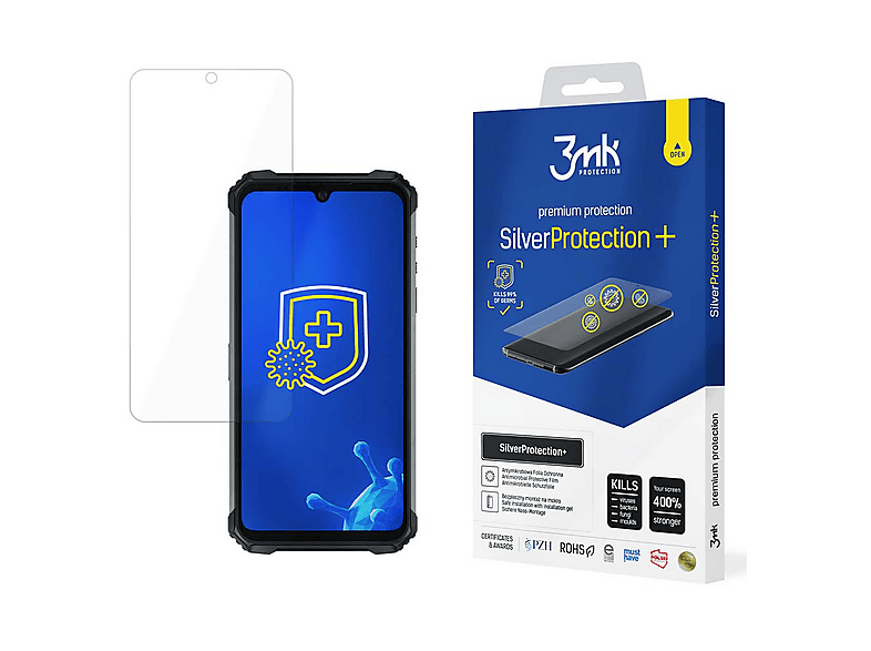 KLYEU Vetro Temperato Per Ulefone Armor X8 (2022) 4G, 3 Pezzi, Durezza 9H, HD, Anti-impronta