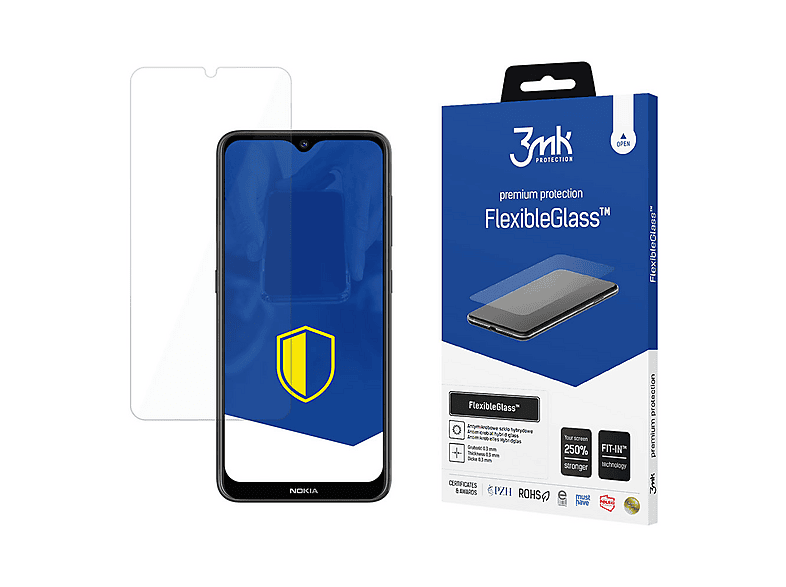 NEW'C Vetro Temperato 9H Per Nokia 7.1 (2 Pezzi) – Protezione Schermo Ultra-Resistente, Anti-Graffio E Anti-Impronte, Facile Da Installare Senza Bolle
