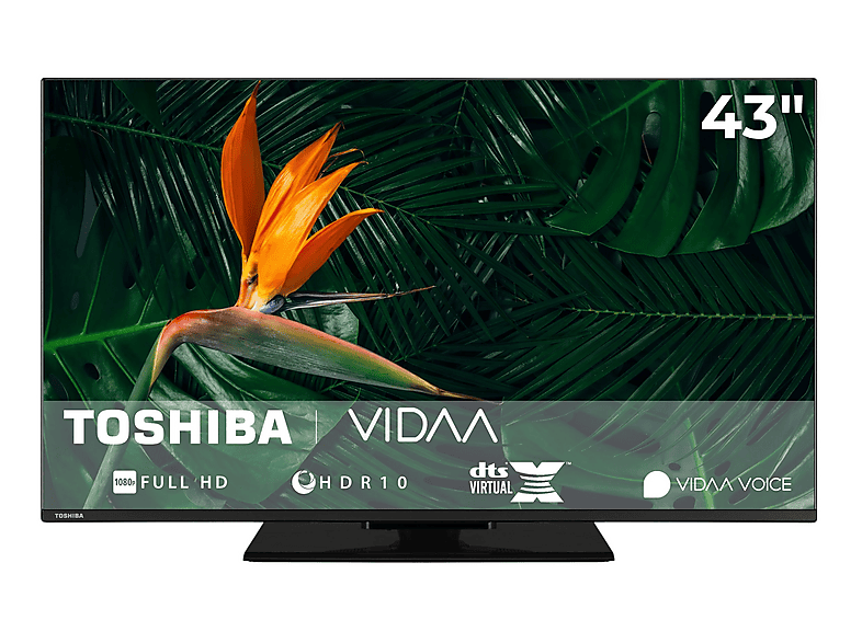 TOSHIBA 43LV3F63DA LED TV (Flat, 43 Zoll / 108 cm, Full-HD, SMART TV)