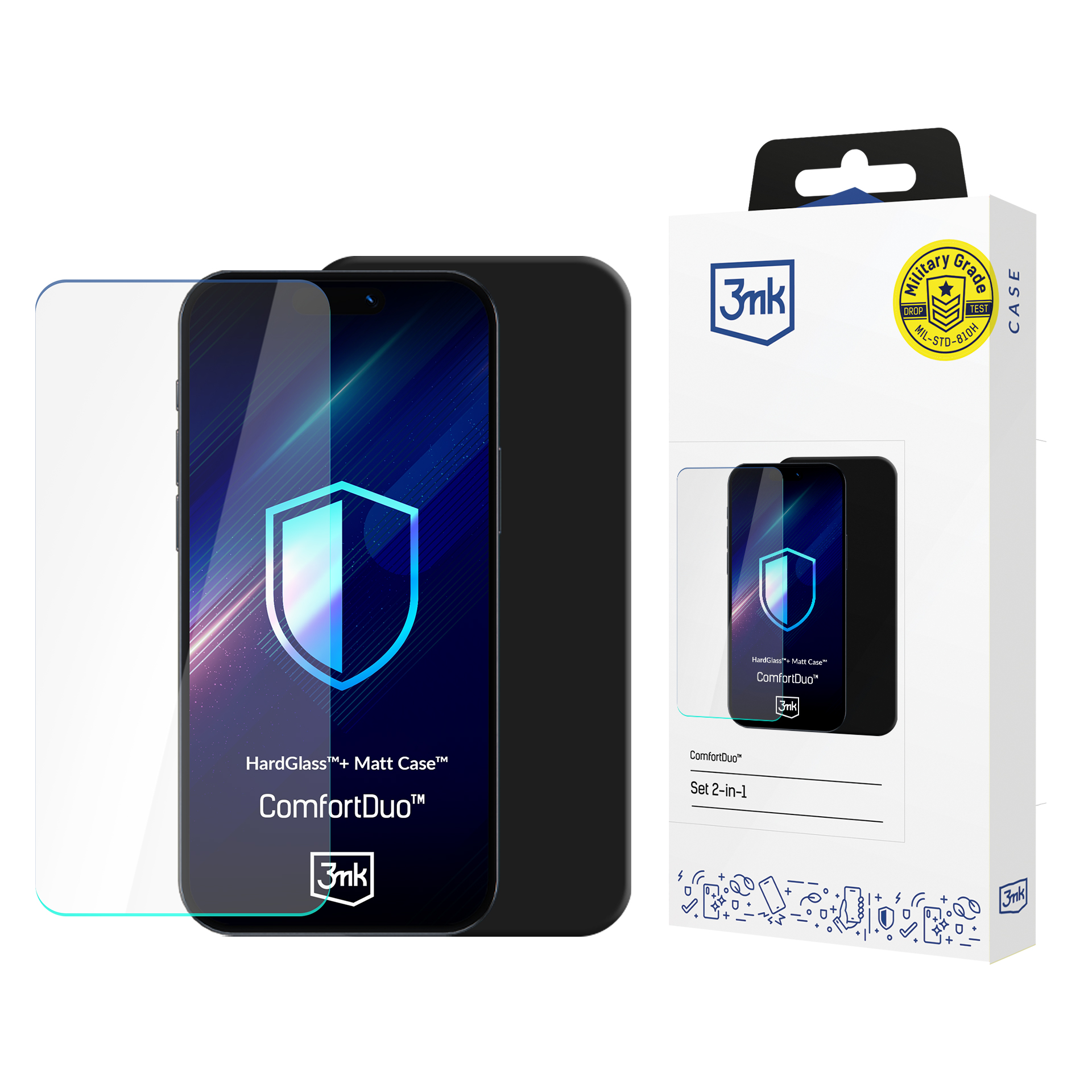 Zicurz 3 Pellicole Vetro Temperato Per Realme 7 Pro – 9H Anti Graffio, Anti Impronte