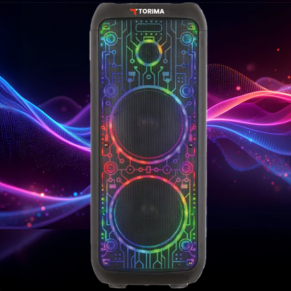 TORIMA D64 RGB Ledli Dahili Mikrofon Kumandalı Bluetooth Hoparlör