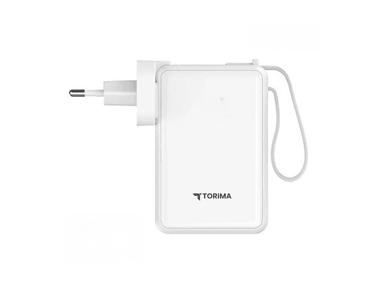 TORIMA TRM-1017  Type-C Taşınabilir 22.5 W  Dijital Göstergeli Hızlı Şarj 10000 mAh Powerbank Beyaz