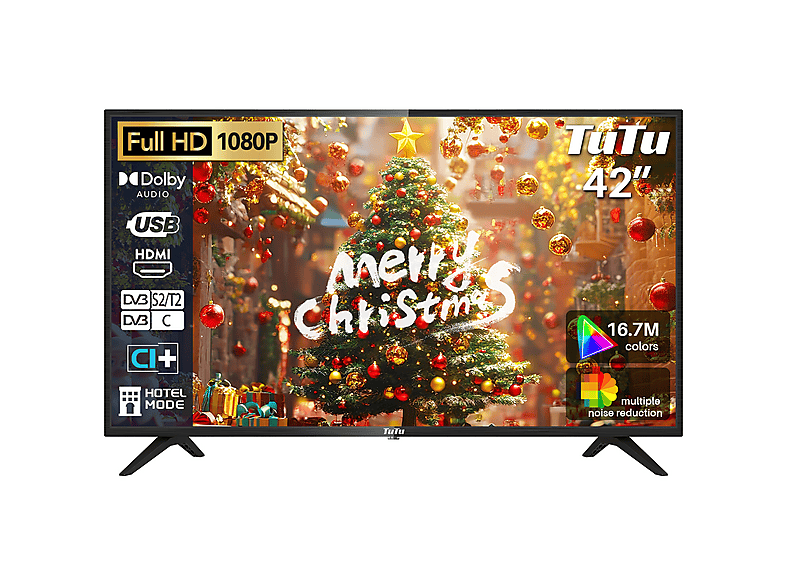 TUTU TUB42FD1N LED TV (Flat, 42 Zoll / 108 cm, Full-HD)
