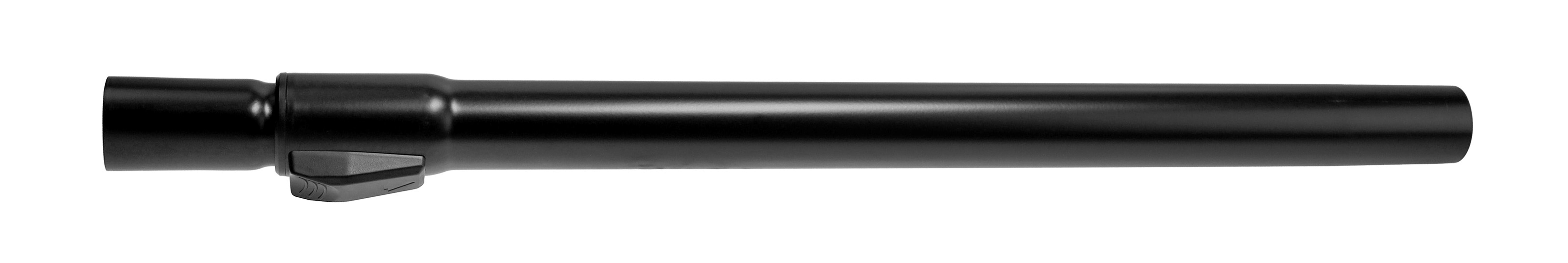 Eine schwarze Staubsaugerdüse mit Hebel. Sie befindet sich vor einem weißen Hintergrund.