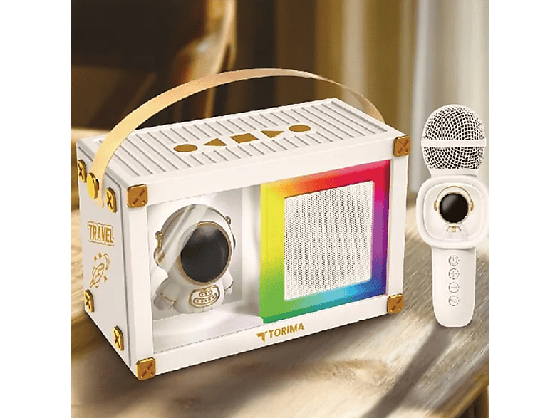 TORIMA KIDMIC-06 RGB Astronot Figürlü Mikrofonlu Karaoke Bluetooth