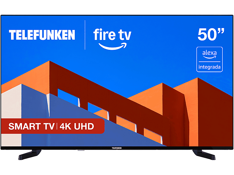 TV 4K UHD 50" | TELEFUNKEN 50FTV825, UHD 4K, Smart TV, Negro | MediaMarkt