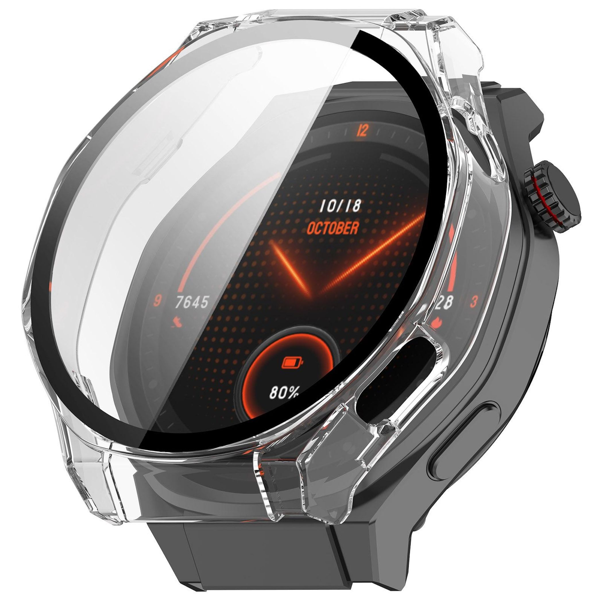 Polyjoy Custodia per sartwatch P32 da 1,69 pollici, con pellicola protettiva in vetro, PC All