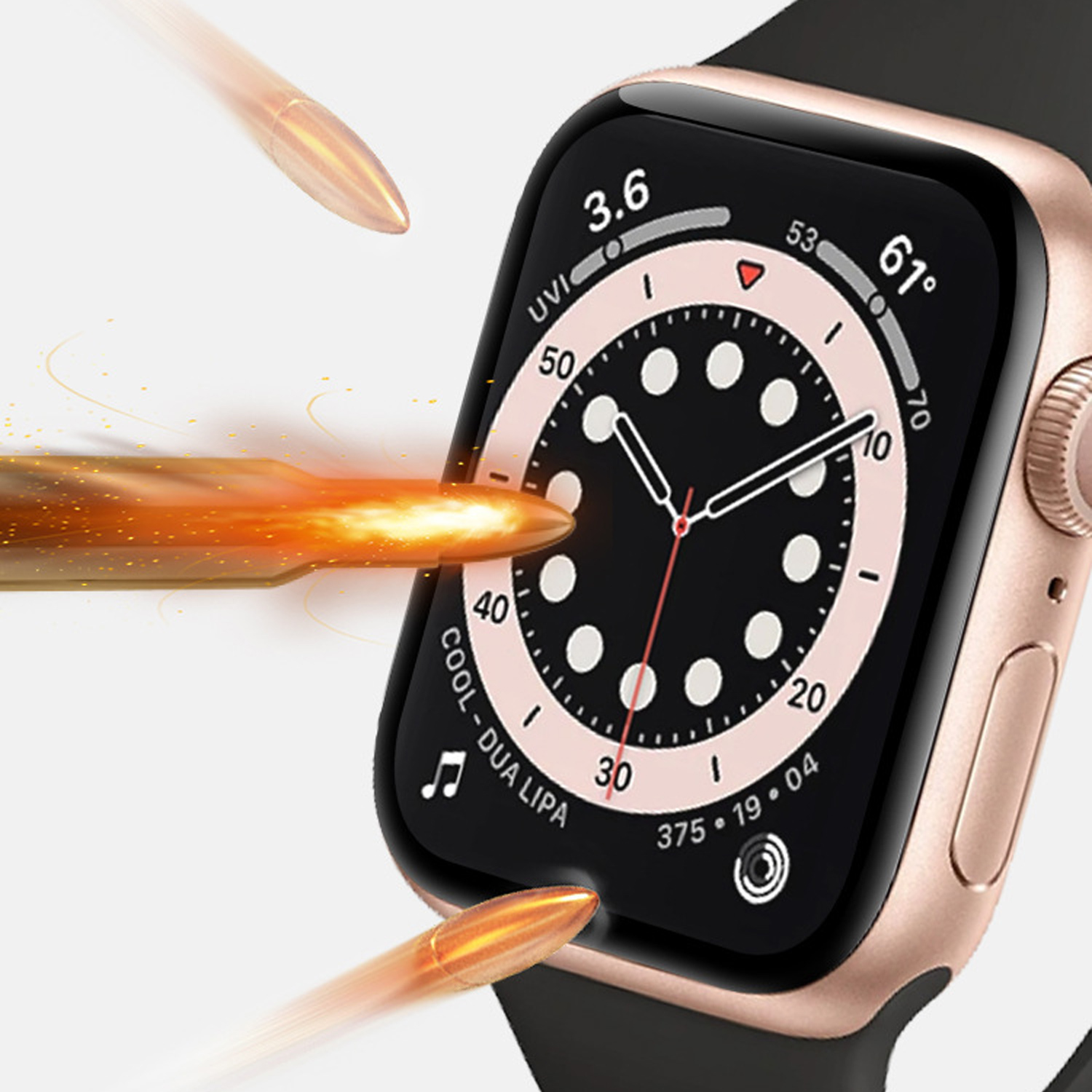 2x Pellicola Protettiva per Uhr 21.5 mm Durchmesser Protezione Vetro