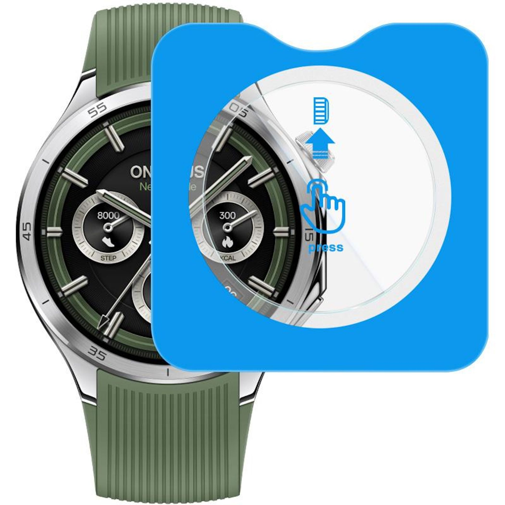 VETRO TEMPERATO WIGENTO in Plastica con 9H per Garmin Forerunner 570 47mm | Antigraffio