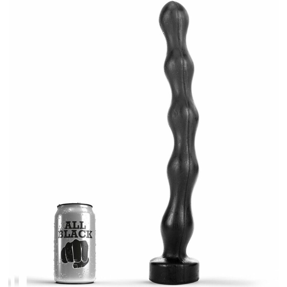 ALL BLACK Analdildo/Analkette | 41.5 cm Lnge - Schwarz Analplugs | SATURN