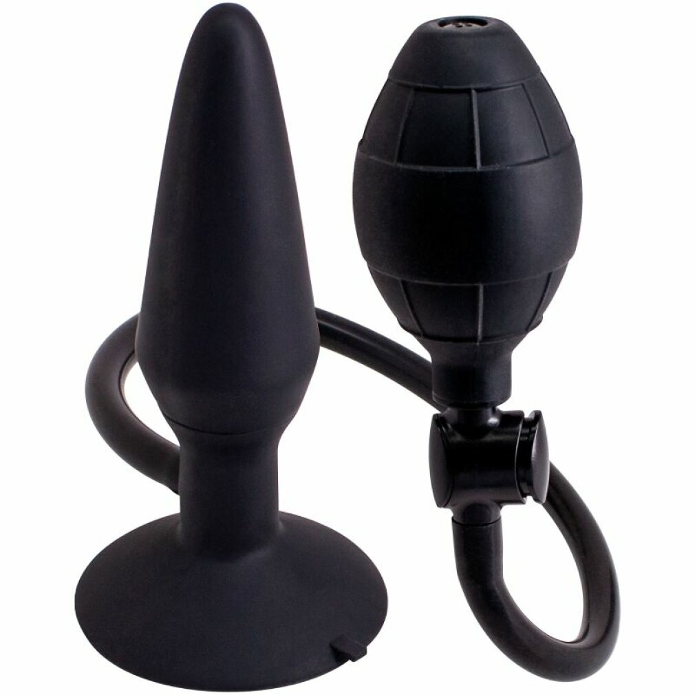 SEVEN CREATIONS Inflatable Butt Plug Large black Analplugs | SATURN