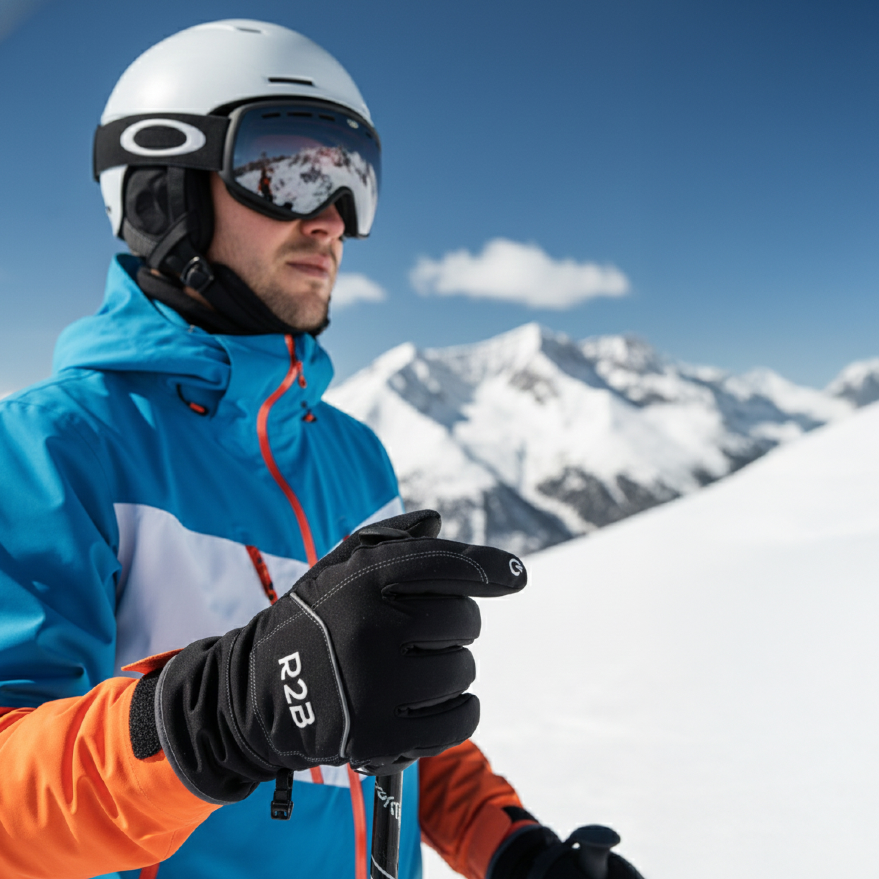 R2B Waterdichte Handschoenen - Maat S, Thermische Handschoenen voor touchscreen, Waterdicht en Winddicht, Handschoenen winter met Thinsulate voor Dames en Heren, Ultieme Isolatie