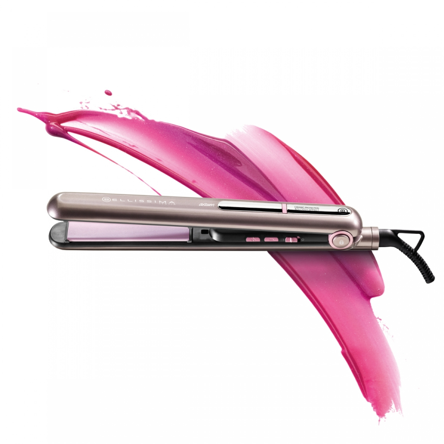 ARZUM Ar5062 Bellissima Creativity Glossy Seramik Saç Düzleştirici Pembe