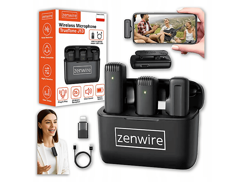 microfono lavalier ZENWIRE J13 | MediaWorld.it