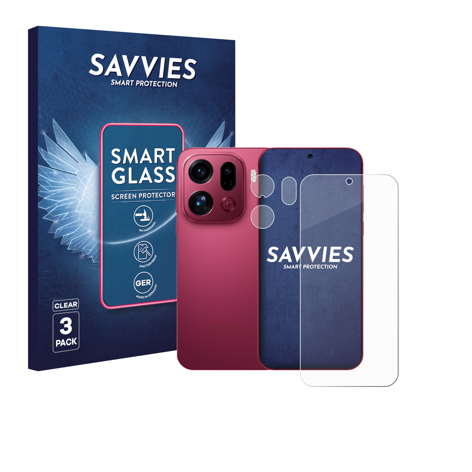 savvies 6 Pezzi Pellicola Protettiva per Oppo A9 2020 Protezione Schermo Trasparente