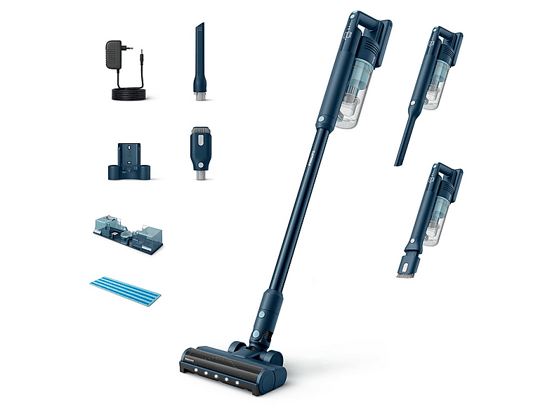 PHILIPS XC5041/01 Akkusauger mit Stiel Staubsauger, maximale Leistung: 25,2 Volt, Salbeigrün)