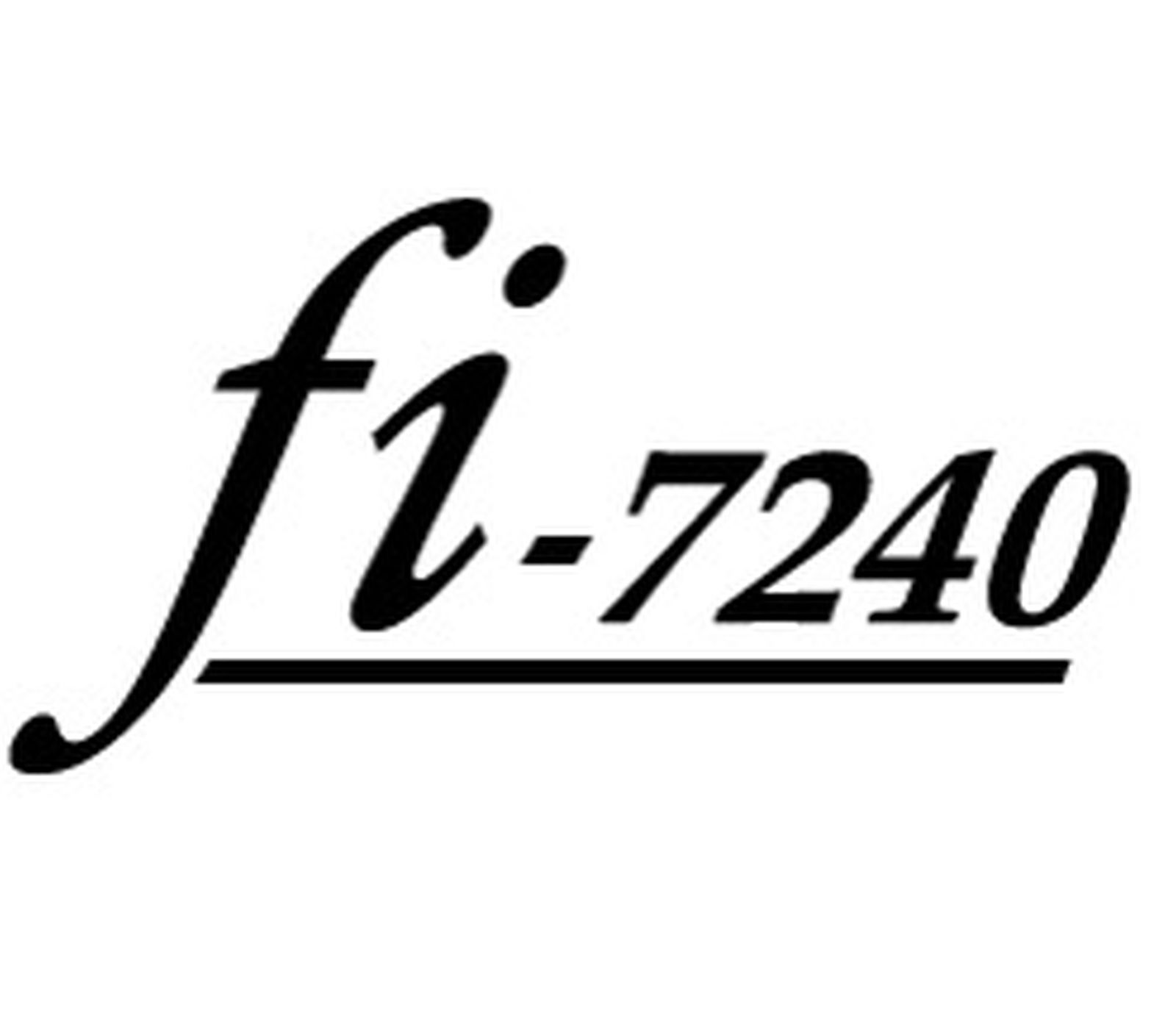 Czarny tekst na białym tle. Tekst brzmi 'fi-7240'. 'fi' jest kursywą, kursywą i podkreśleniem. Cyfry są pogrubione.