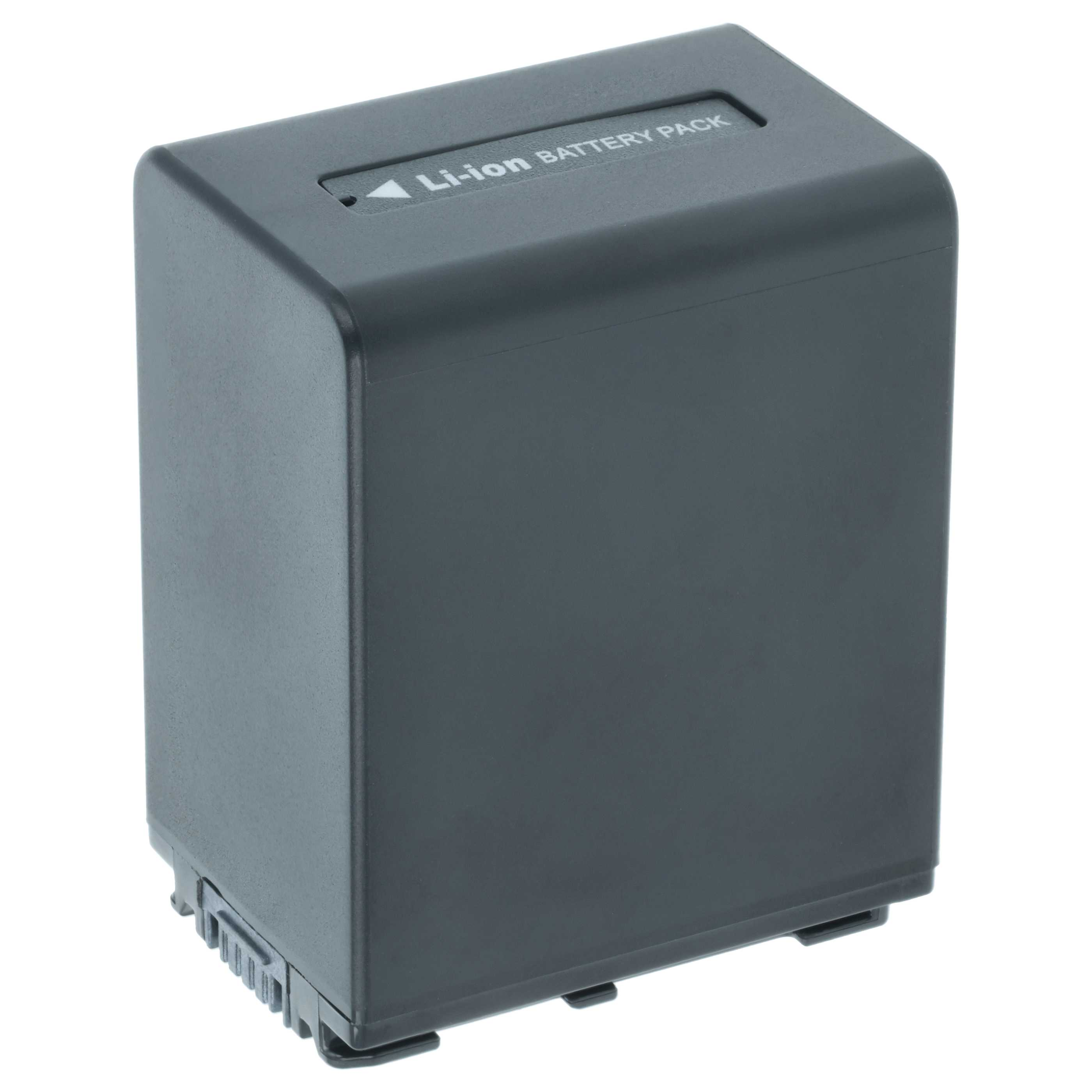 Ein dunkelgrauer rechteckiger Li-Ion-Akkupack. Oben steht 'Li-ion BATTERY PACK'.