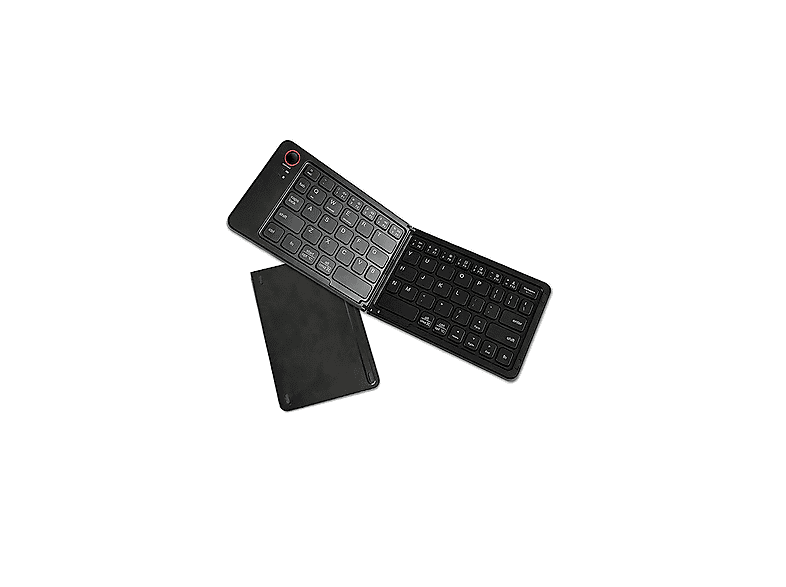 TORIMA TK-08 Kablosuz Katlanabilir Şarjlı Taşınabilir Mini Bluetooth Kablosuz Klavye Klavye Siyah