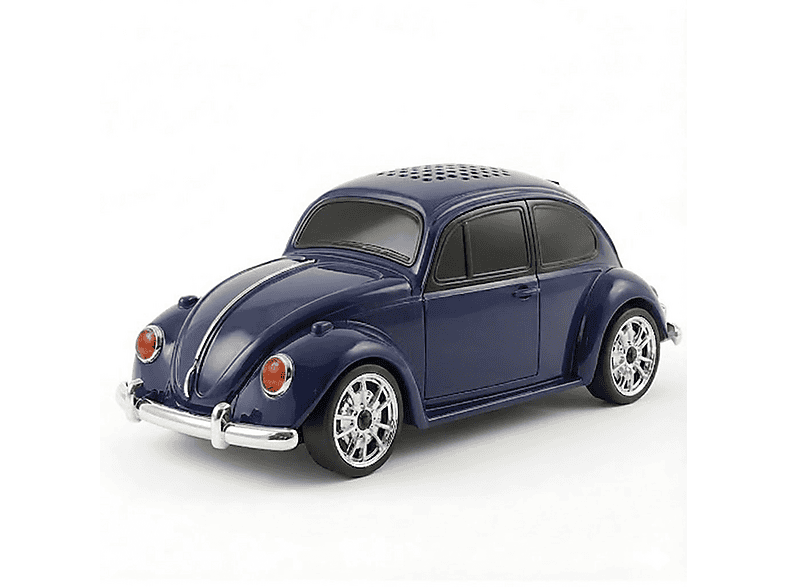 TORIMA D-49 Araba Voswos Retro Tasarım USB/TF/FM Speaker Bluetooth Hoparlör Mavi