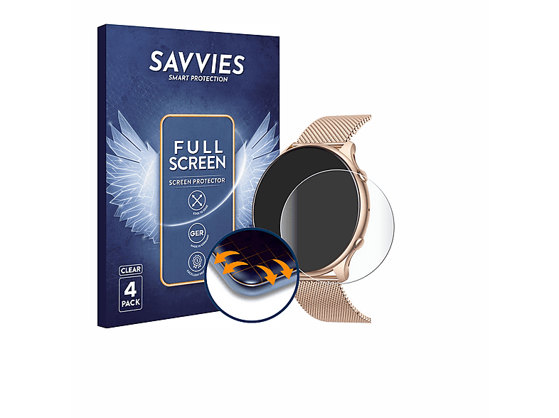 Savvies 4 Stuks Full-Screen Scherm Beschermfolie voor SLOKSFil