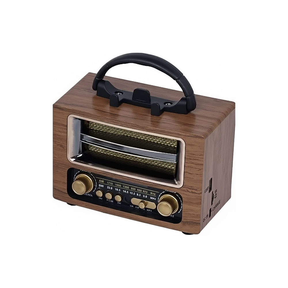 TORIMA Ns-02 Nostajik Radyo Bluetooth Hoparlör Kahverengi
