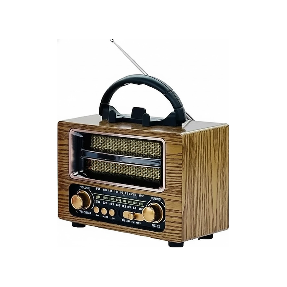 TORIMA Ns-02 Nostajik Radyo Bluetooth Hoparlör Altın