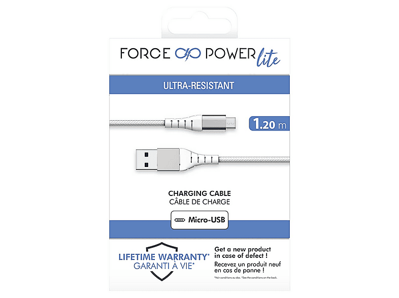 Cable USB-A a USB-C | FORCE CASE FPLIAC1M2RW, USB 3.0, microUSB, USB-C ...