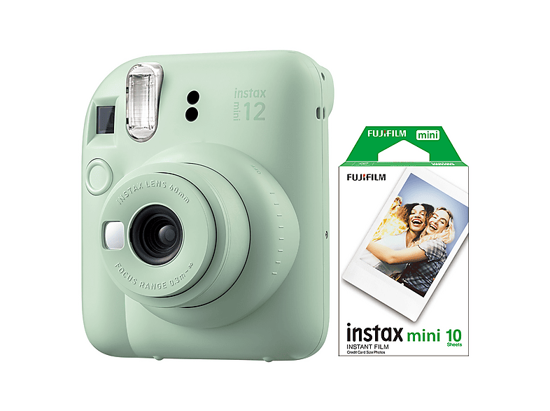 FUJIFILM Instax mini 12 Fotoğraf Makinesi ve 10'lu mini Film Bundle Set Yeşil