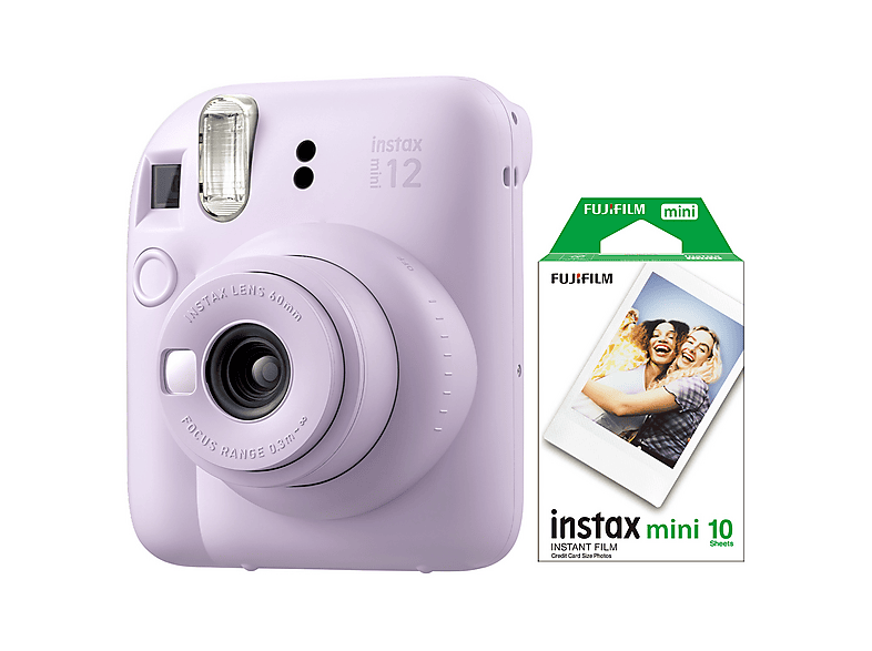 FUJIFILM Instax mini 12 Fotoğraf Makinesi ve 10'lu mini Film Bundle Set Mor