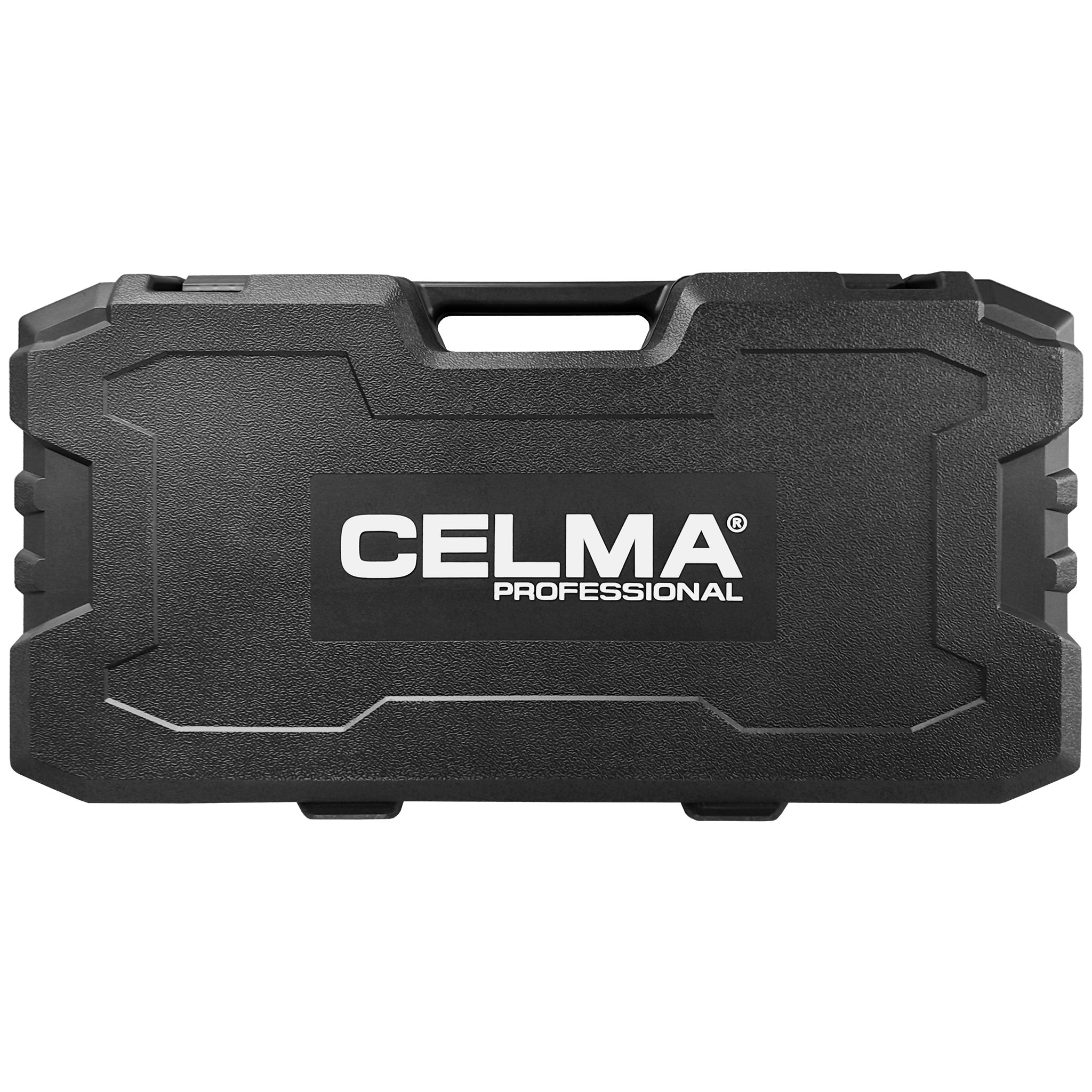 Czarna walizka na narzędzia z logo CELMA PROFESSIONAL.