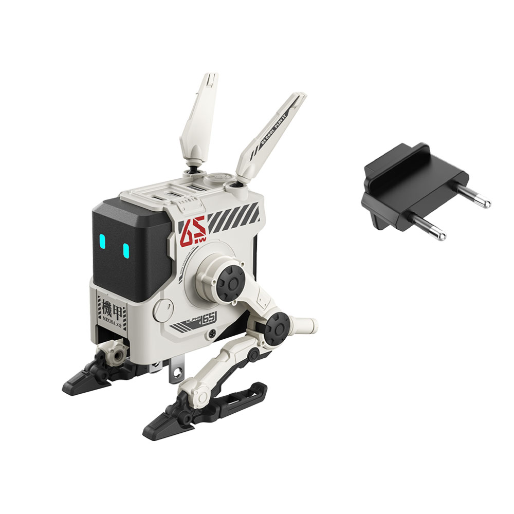 GRAVASTAR Alpha65 Robot Figürlü 65W Hızlı Şarj Adaptörü Beyaz