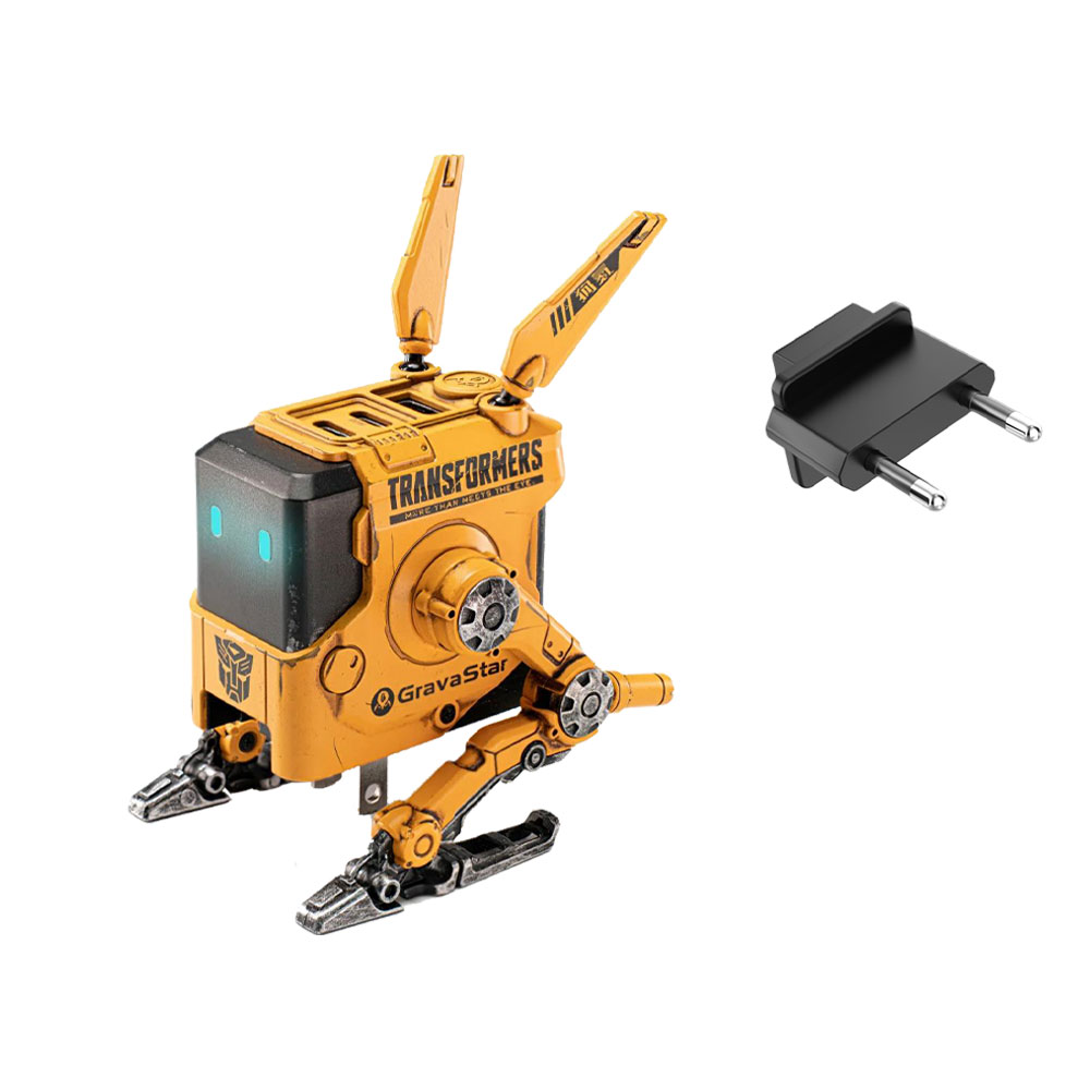 GRAVASTAR Alpha65 Robot Figürlü 65W Hızlı Şarj Adaptörü Sarı