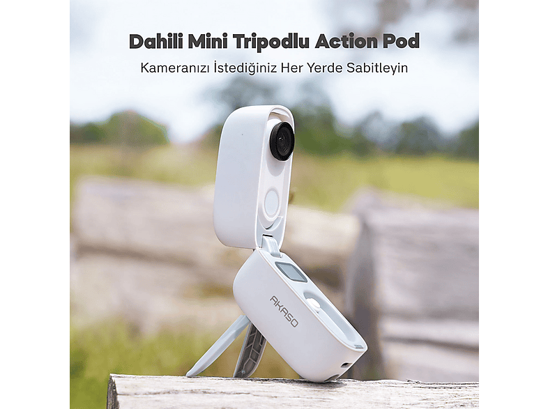 AKASO SnapX 4K/60FPS 20MP Wi-Fi Giyilebilir Vücut Kamerası