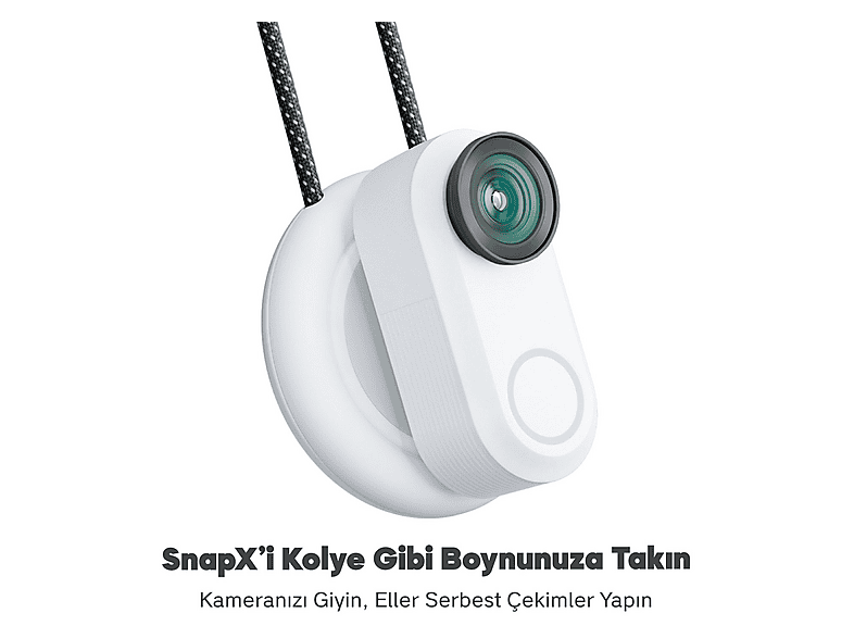 AKASO SnapX 4K/60FPS 20MP Wi-Fi Giyilebilir Vücut Kamerası