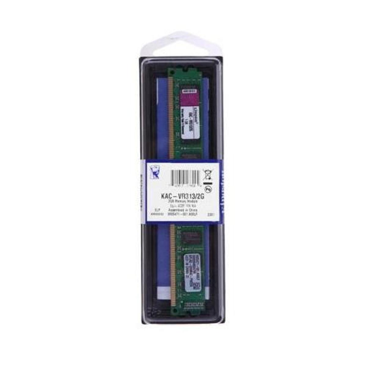 Una confezione contenente due moduli di memoria RAM verdi con etichette. I moduli sono all'interno di una custodia di plastica trasparente con parte superiore bianca.