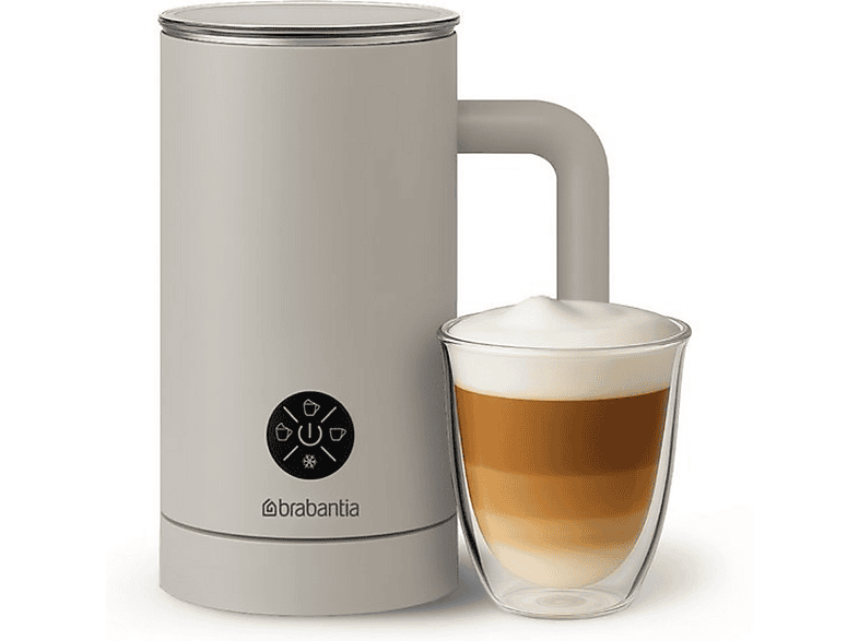 BRABANTIA BBEK1048SB Milchaufschäumer, Beige, 500 Watt