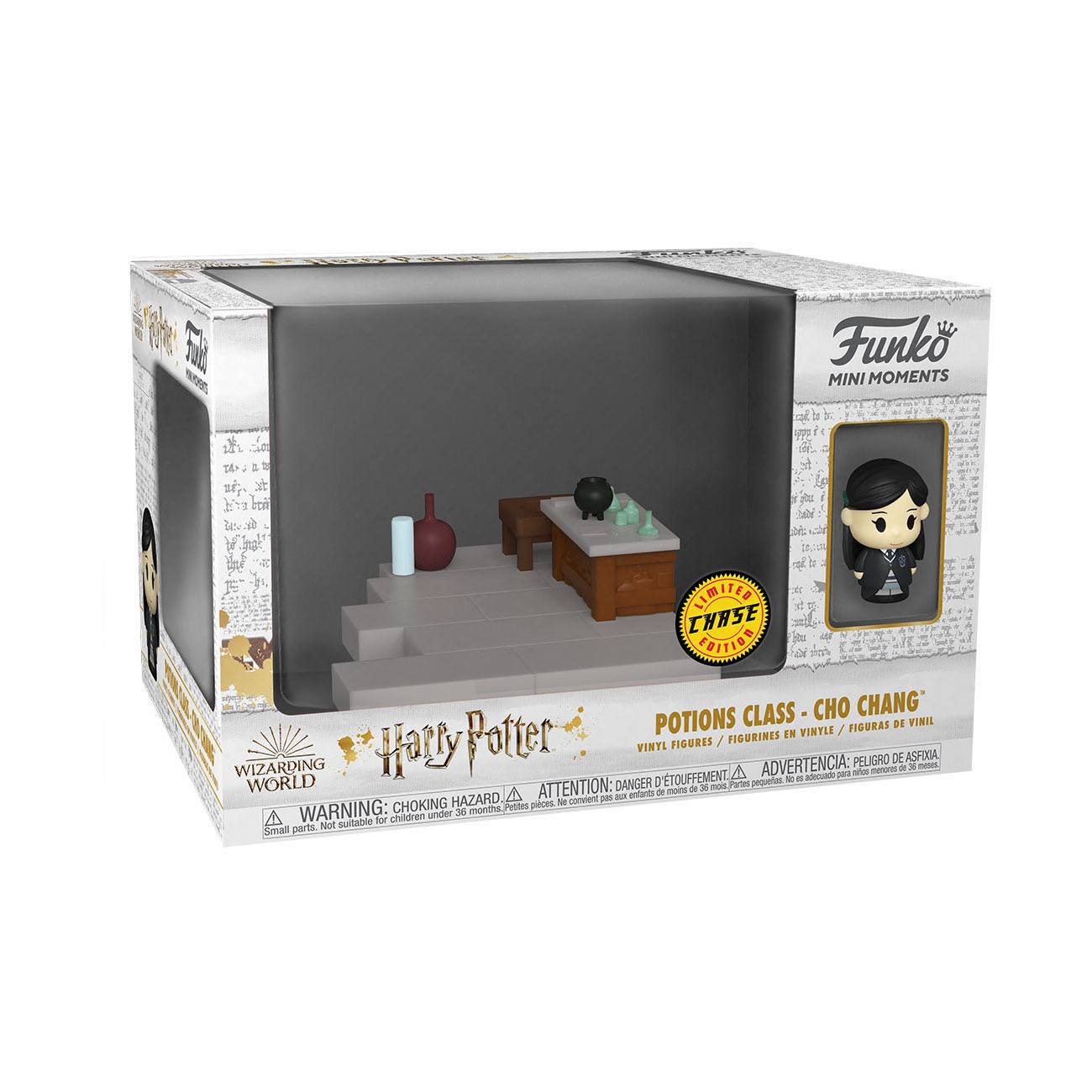 Zestaw Funko Harry Potter. Zawiera Cho Chang, stół do eliksirów i inne miniaturowe rekwizyty w pudełku.