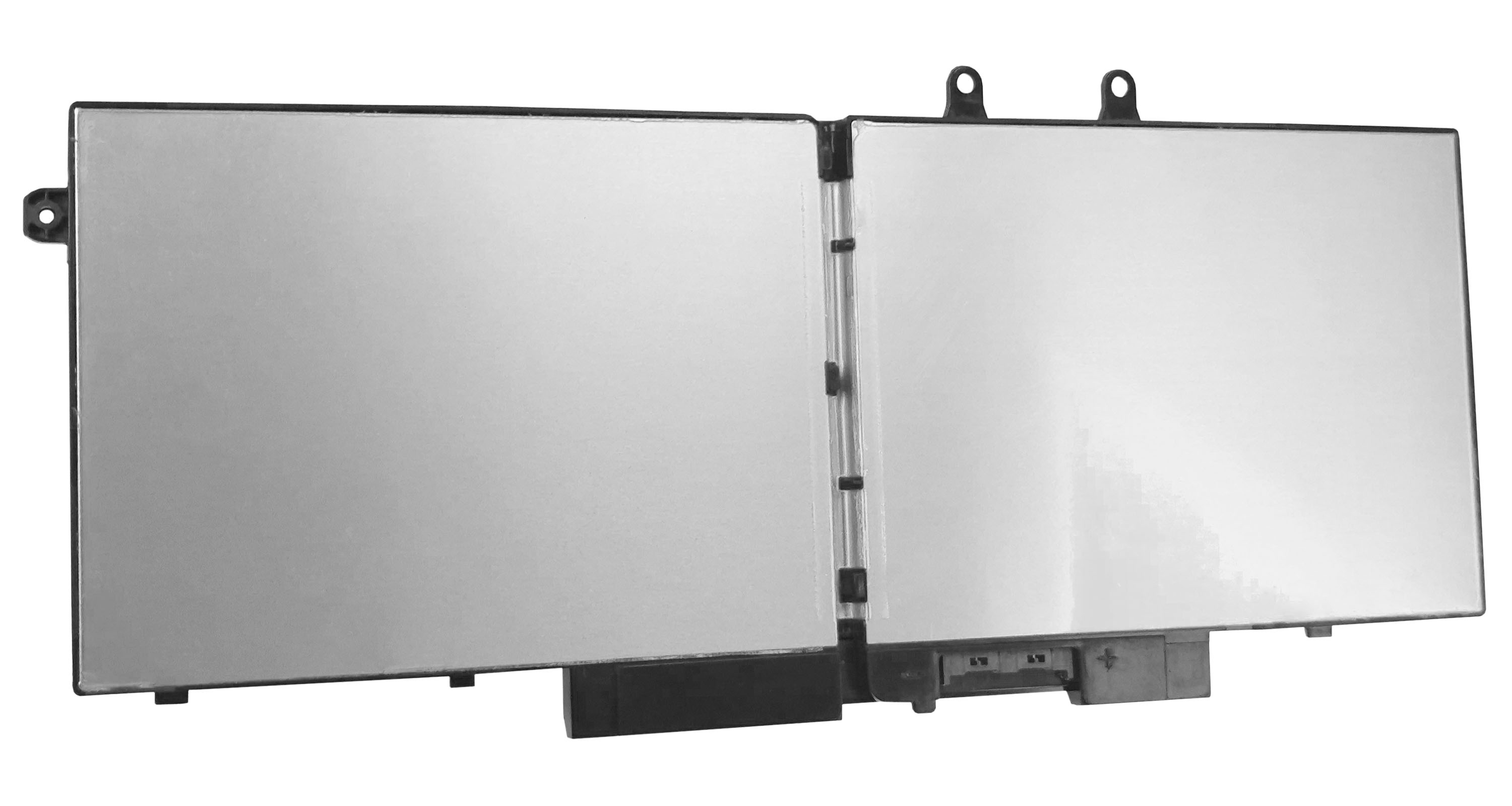 Zbliżenie komponentu laptopa z odblaskowym ekranem i czarną ramką.