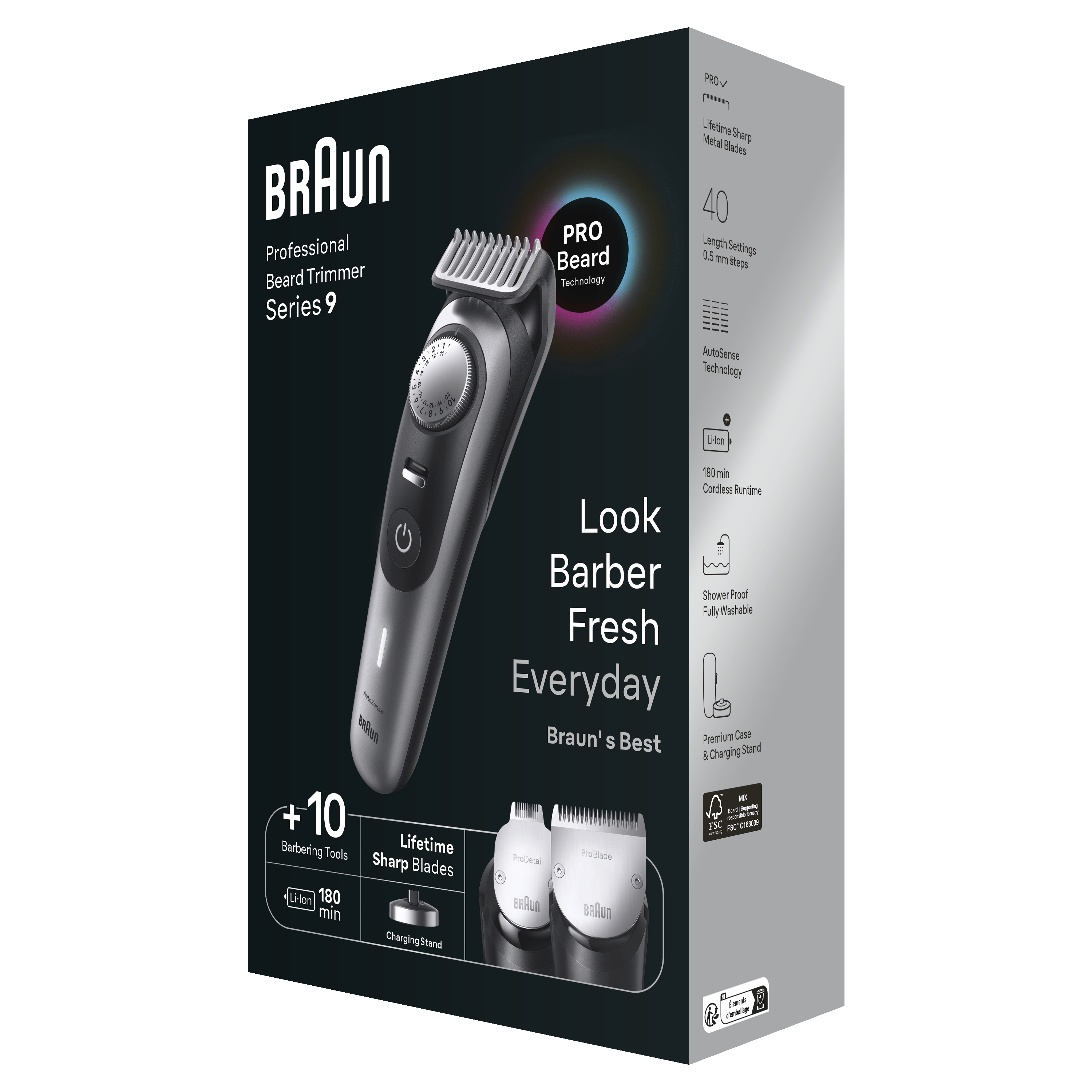 BRAUN Series 9 BT9420 Profesyonel Berber Araçları Dahil Saç ve