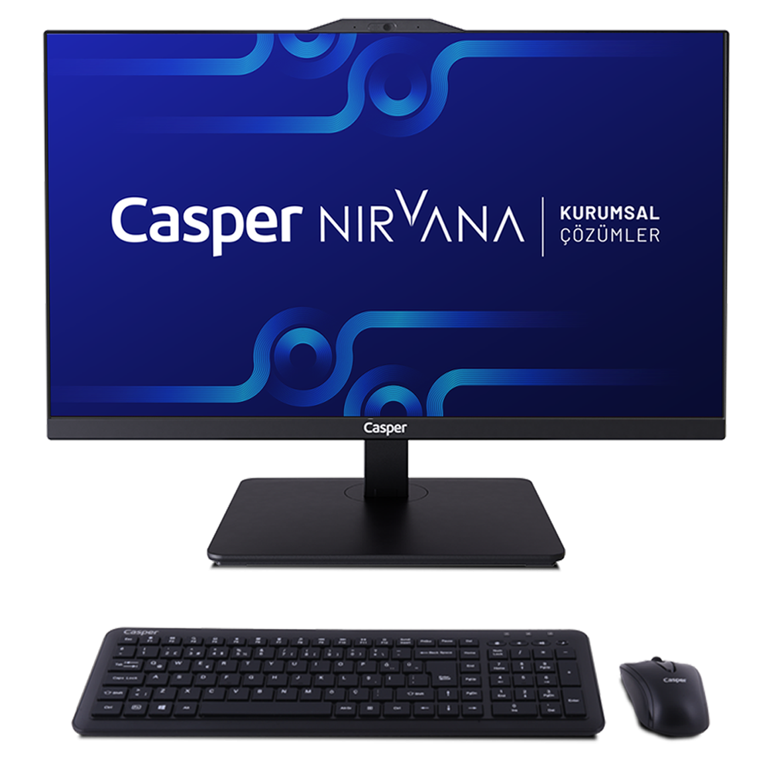 CASPER Nirvana A90.1342-8V00X-V-S 13.nesil Intel® Core™ i5-13420H 8 GB 500 GB 23,8 inç FreeDOS All In One Bilgisayar Siyah